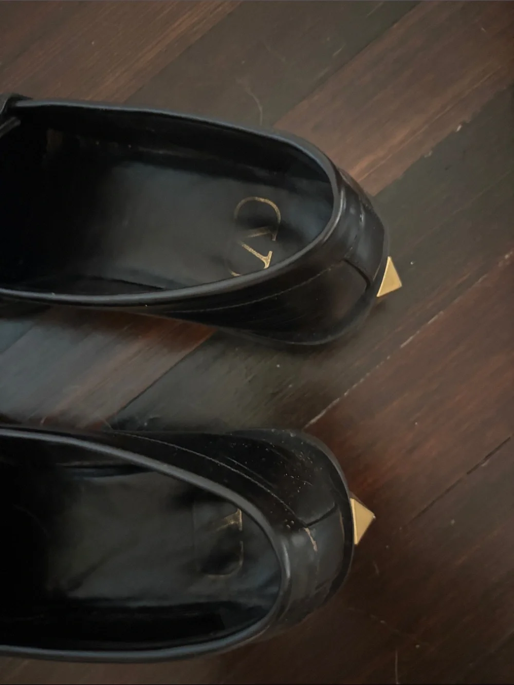 Valentino Garavani black classic rockstud loafers